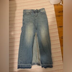 BDG Light Blue Denim Maxi Skirt